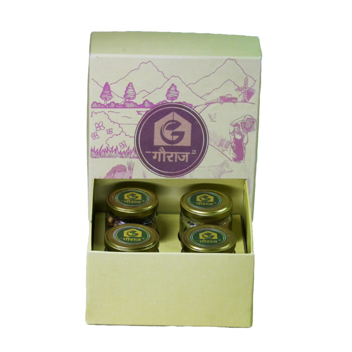 Corrugated Gift Box with 4 Glass Jars filled with Surprises - Image 2